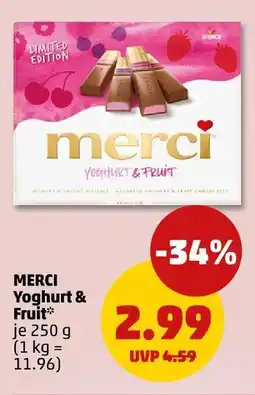 PENNY Merci yoghurt & fruit pralinén Angebot