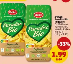 PENNY Zabler paradiso bio teigware Angebot