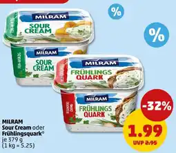 PENNY Milram sour cream oder frühlingsquark Angebot
