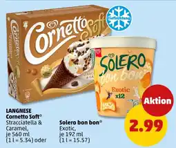 PENNY Langnese cornetto soft stracciatella & caramel Angebot