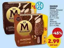 PENNY Magnum stieleis classic, almond und white chocolate Angebot