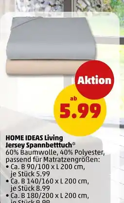 PENNY Home ideas living jersey spannbettuch Angebot