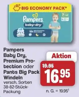 Famila Nord West Pampers Baby Dry, Premium Protection oder Pants Big Pack Windeln Angebot