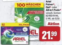 Famila Nord West Ariel Pulver, Gel oder All-in-1 Pods Angebot