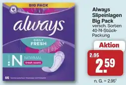 Famila Nord West Always Slipeinlagen Big Pack Angebot