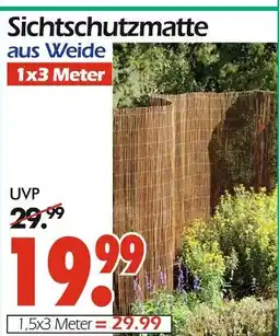 Wreesmann Sichtschutzmatte aus weide Angebot