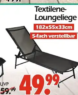 Wreesmann Textilene-liegestuhl Angebot