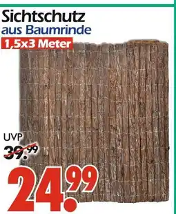 Wreesmann Sichtschutz aus baumrinde Angebot