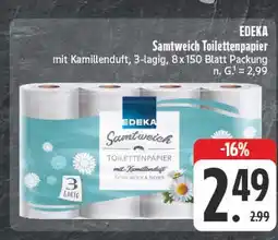 E-Center Edeka samtweich toilettenpapier Angebot