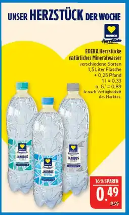 Marktkauf Edeka herzstücke natürliches mineralwasser Angebot