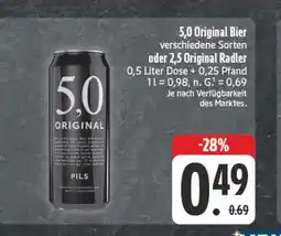 Edeka 5,0 original bier Angebot