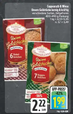 Edeka Coppenrath & wiese unsere goldstücke dinkel-brötchen Angebot