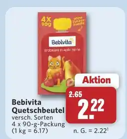 Combi Bebivita quetschbeutel Angebot