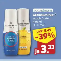 Combi Sodastream getränkesirup isotonic grapefruit-orange Angebot