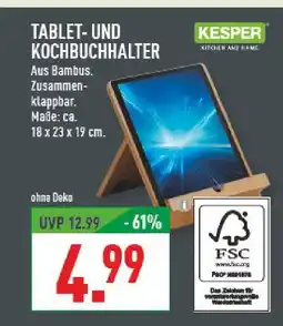 Marktkauf Kesper tablet- und kochbuchhalter Angebot
