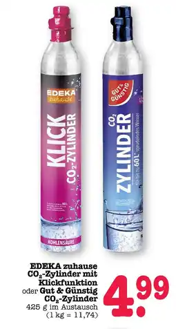 E-Center Edeka zuhause co₂-zylinder mit klickfunktion Angebot