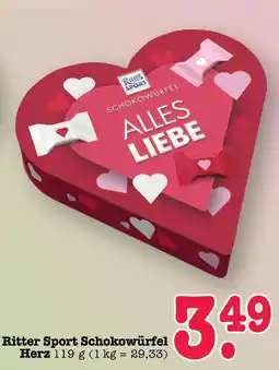 E-Center Ritter sport schokowürfel herz Angebot