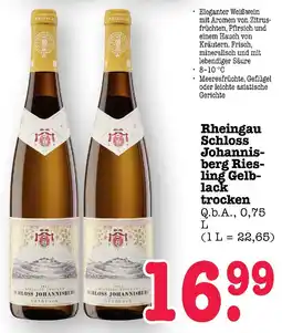 E-Center Schloss johannisberg rheingau schloss johannisberg riesling gelblack trocken Angebot