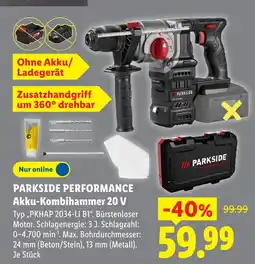 Lidl Parkside parkside performance akku-kombihammer 20 v Angebot
