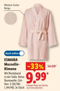 Lidl Esmara musselin-kimono Angebot