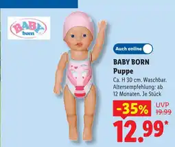 Lidl Baby born puppe Angebot