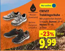 Lidl Crivit trekkingschuhe Angebot