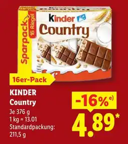 Lidl Kinder country Angebot