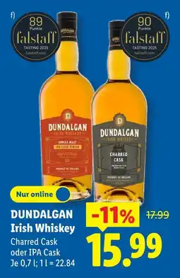 Lidl Dundalgan irish whiskey single malt ipa cask finish Angebot