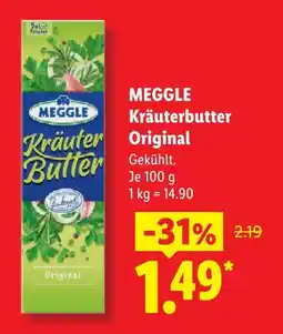 Lidl Meggle kräuterbutter original Angebot