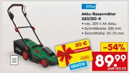 Netto Marken-Discount Güde akku-rasenmäher 330/20-4 Angebot