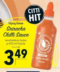 CITTI Markt Flying Goose Sriracha Chilli Sauce Angebot