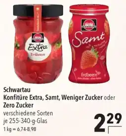 CITTI Markt Schwartau Konfitüre Extra, Samt, Weniger Zucker oder Zero Zucker Angebot