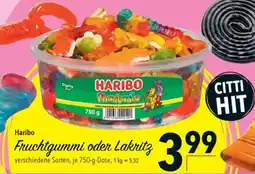 CITTI Markt Haribo Fruchtgummi oder Lakritz Angebot