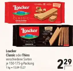 CITTI Markt Loacker Classic oder Thins Angebot
