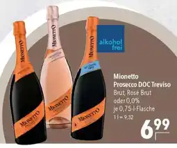 CITTI Markt Mionetto Prosecco DOC Treviso Brut, Rosé Brut oder 0,0% Angebot