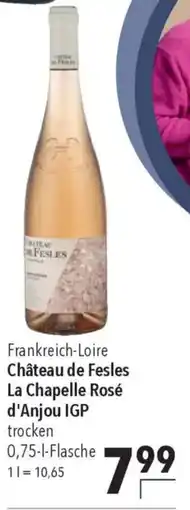 CITTI Markt Château de Fesles La Chapelle Rosé d'Anjou IGP trocken Angebot