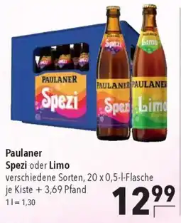 CITTI Markt Paulaner Spezi oder Limo Angebot