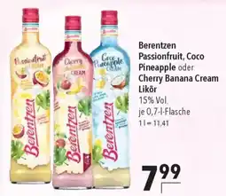 CITTI Markt Berentzen Passionfruit, Coco Pineapple oder Cherry Banana Cream Likör Angebot