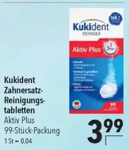 CITTI Markt Kukident Zahnersatz- Reinigungs- tabletten Angebot