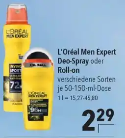 CITTI Markt L'Oréal Men Expert Deo-Spray oder Roll-on Angebot