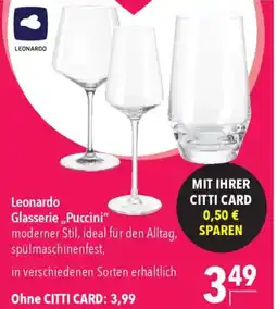 CITTI Markt Leonardo Glasserie,,Puccini" Angebot