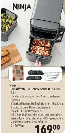 CITTI Markt Ninja Heißluftfritteuse Double Stack XL SL400EU Angebot