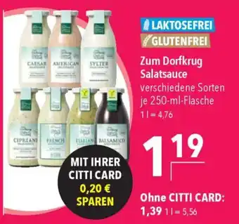 CITTI Markt Zum Dorfkrug Salatsauce Angebot