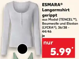Kaufland ESMARA Langarmshirt gerippt Angebot