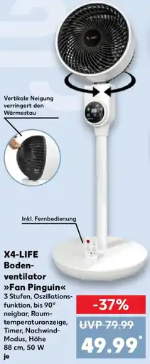 Kaufland X4-LIFE Bodenventilator Fan Pinguin Angebot