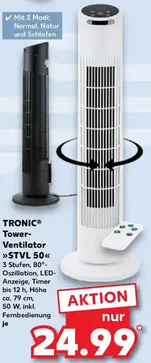 Kaufland TRONIC Tower Ventilator STVL 50 Angebot