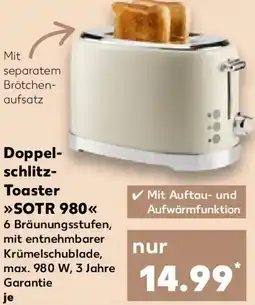 Kaufland switch on Doppelschlitz Toaster SOTR 980 Angebot