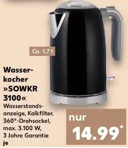 Kaufland switch on Wasserkocher SOWKR 3100 Angebot