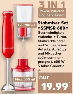 Kaufland switch on Stabmixer-Set SSMSR 600 Angebot