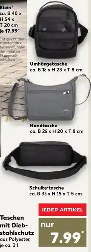 Kaufland passenger Taschen mit Diebstahlschutz Angebot